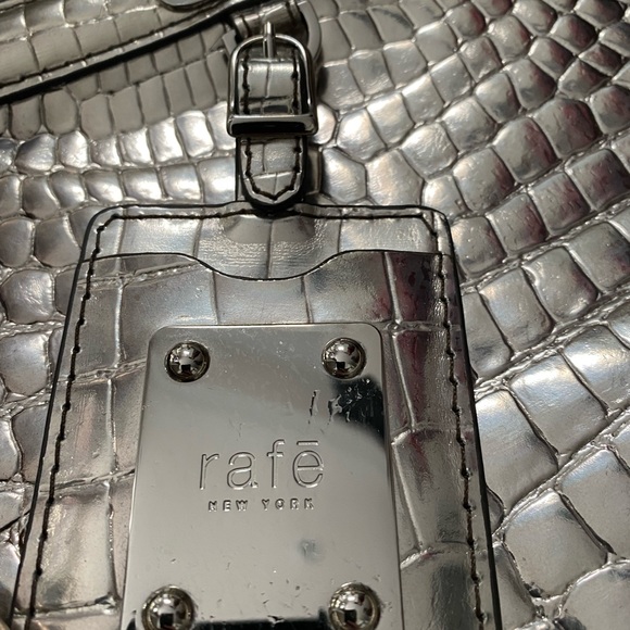 Rafe Designer, Super Rare Vintage Crocodile Silver Purse. Never Used. NWT. - Picture 2 of 12